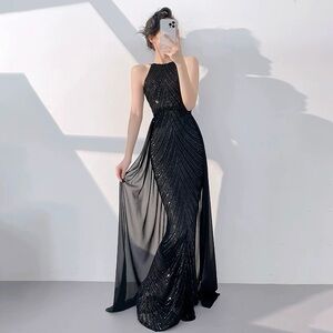 Elegant Black Evening Gown